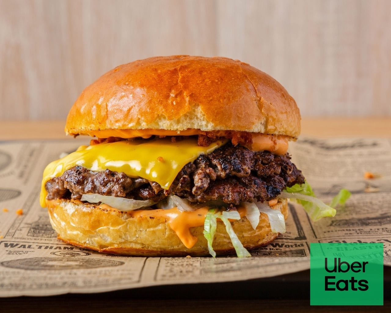 Burger z wołowiny w BBQ Station 46 w Gorzowie Wielkopolskim